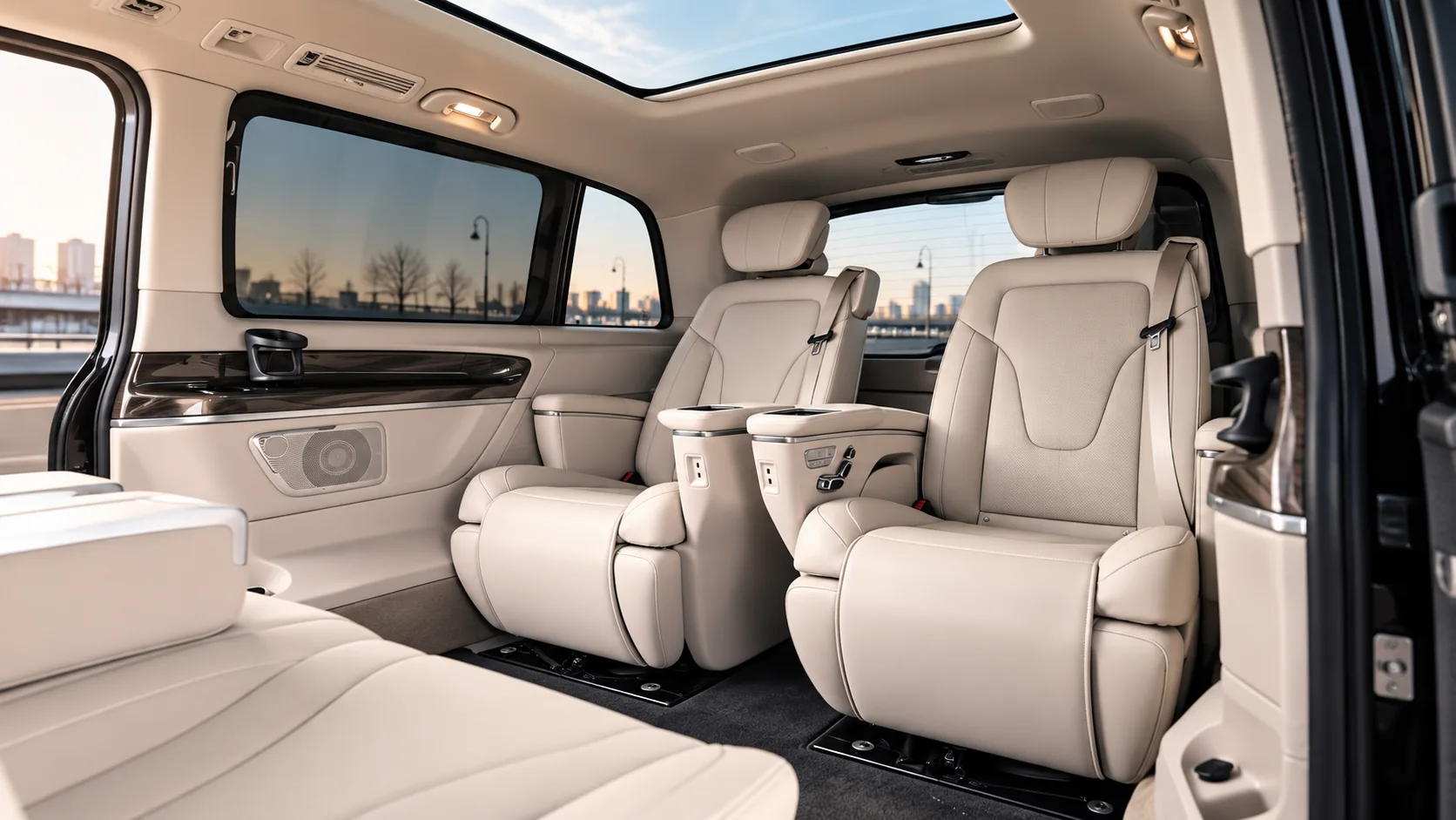 Mercedes-Benz V-Class VIP — просторный салон с индивидуальными креслами